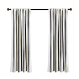 Lush Decor Farmhouse Stripe Yarn Dyed Cotton Window Curtain Panel Pair
