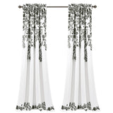 Porch & Den Elcaro Floral Room Darkening Curtain Panel Pair