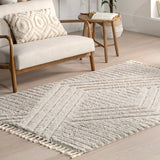 Nuloom Briella High-Low Geometric Shag Area Rug