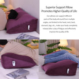 WOWMAX Large Reading Wedge Headboard Pillow for Bed Rest Back Support