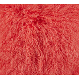 Wool Mongolian Lamb Fur Decorative Throw Pillow