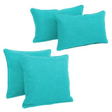 Blazing Needles Delaney Indoor/Outdoor Throw Pillow Set (Set of 4)