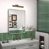 Apmir Metal Frame Tempered Glass Bathroom Vanity Mirror for Wall, Cloakroom, Bedroom