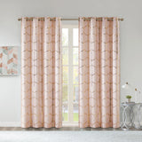 Intelligent Design Khloe Total Blackout Metallic Print Grommet Top Curtain Panel