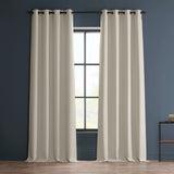 Exclusive Fabrics Faux Linen Grommet Room Darkening Curtain (1 Panel)