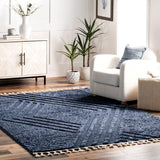 Nuloom Briella High-Low Geometric Shag Area Rug