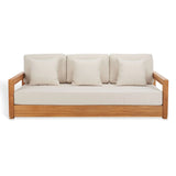 SAFAVIEH Couture Montford Teak 3-Seat Bench Casing Cover - 72Wx29Dx1H