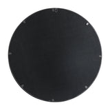 Glitzhome Modern Round/ Arched Black Metal Glass Wall Mounted Mirror Indoor Decor