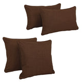 Blazing Needles Delaney Indoor/Outdoor Throw Pillow Set (Set of 4)