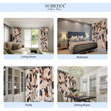 Subrtex Printed 2 Piece Panels Blackout Curtains Colorful Window Drapes