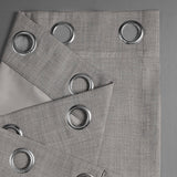 Exclusive Fabrics Faux Linen Grommet Room Darkening Curtain (1 Panel)