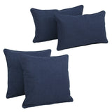 Blazing Needles Delaney Indoor/Outdoor Throw Pillow Set (Set of 4)