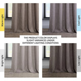 Exclusive Fabrics Faux Linen Grommet Room Darkening Curtain (1 Panel)