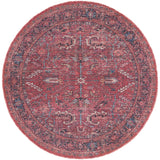 New Concept Washables Vintage Persian Floral Machine Washable Area Rug