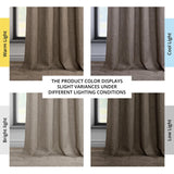 Exclusive Fabrics Faux Linen Grommet Room Darkening Curtain (1 Panel)