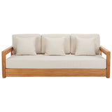 SAFAVIEH Couture Montford Teak 3-Seat Bench Casing Cover - 72Wx29Dx1H