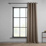 Exclusive Fabrics Faux Linen Grommet Room Darkening Curtain (1 Panel)