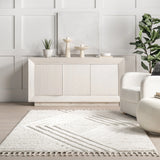 Nuloom Briella High-Low Geometric Shag Area Rug