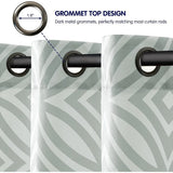 Subrtex Printed 2 Piece Panels Blackout Curtains Colorful Window Drapes