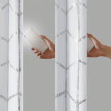 Intelligent Design Khloe Total Blackout Metallic Print Grommet Top Curtain Panel