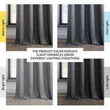 Exclusive Fabrics Faux Linen Grommet Room Darkening Curtain (1 Panel)