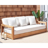 SAFAVIEH Couture Montford Teak 3-Seat Bench Casing Cover - 72Wx29Dx1H