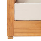 SAFAVIEH Couture Montford Teak 3-Seat Bench Casing Cover - 72Wx29Dx1H