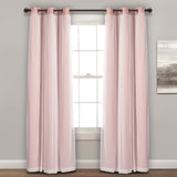 Lush Decor Grommet Sheer Panel Pair with Insulated Blackout Lining