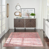 New Concept Washables Vintage Persian Floral Machine Washable Area Rug