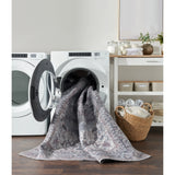 New Concept Washables Vintage Persian Floral Machine Washable Area Rug