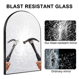 Bathroom Arch Aluminum Wall Mirror Vanity Mirrors