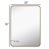 Rathburn Metal Venetian Wall Mounted Mirror
