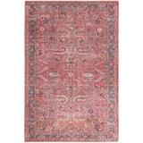 New Concept Washables Vintage Persian Floral Machine Washable Area Rug