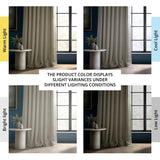 Exclusive Fabrics Faux Linen Grommet Room Darkening Curtain (1 Panel)