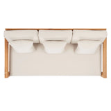 SAFAVIEH Couture Montford Teak 3-Seat Bench Casing Cover - 72Wx29Dx1H