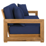 SAFAVIEH Couture Montford Teak 3-Seat Bench Casing Cover - 72Wx29Dx1H