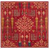 SAFAVIEH Handmade Heritage Picture Block Floral Traditional Oriental Wool Rug