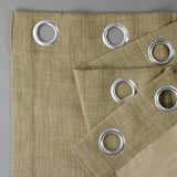 Exclusive Fabrics Faux Linen Grommet Room Darkening Curtain (1 Panel)