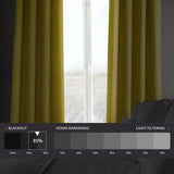 Exclusive Fabrics Faux Linen Grommet Room Darkening Curtain (1 Panel)