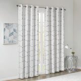 Intelligent Design Khloe Total Blackout Metallic Print Grommet Top Curtain Panel