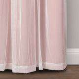 Lush Decor Grommet Sheer Panel Pair with Insulated Blackout Lining