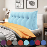 WOWMAX Large Reading Wedge Headboard Pillow for Bed Rest Back Support