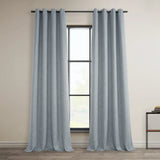 Exclusive Fabrics Faux Linen Grommet Room Darkening Curtain (1 Panel)