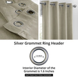 Exclusive Fabrics Faux Linen Grommet Room Darkening Curtain (1 Panel)