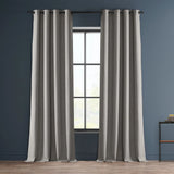 Exclusive Fabrics Faux Linen Grommet Room Darkening Curtain (1 Panel)