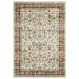 Vista Home Sunderland Vintage Bordered Machine Washable Area Rug Mat