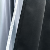 Lush Decor Grommet Sheer Panel Pair with Insulated Blackout Lining