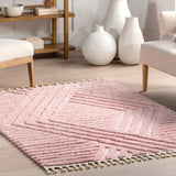 Nuloom Briella High-Low Geometric Shag Area Rug