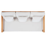 SAFAVIEH Couture Montford Teak 3-Seat Bench Casing Cover - 72Wx29Dx1H
