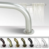 Energy-saving Wraparound Adjustable French Blackout Curtain Rod Set